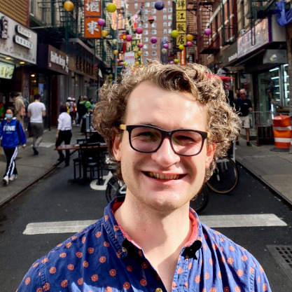 Picture of Ryan Wallace in Chinatown, NYC