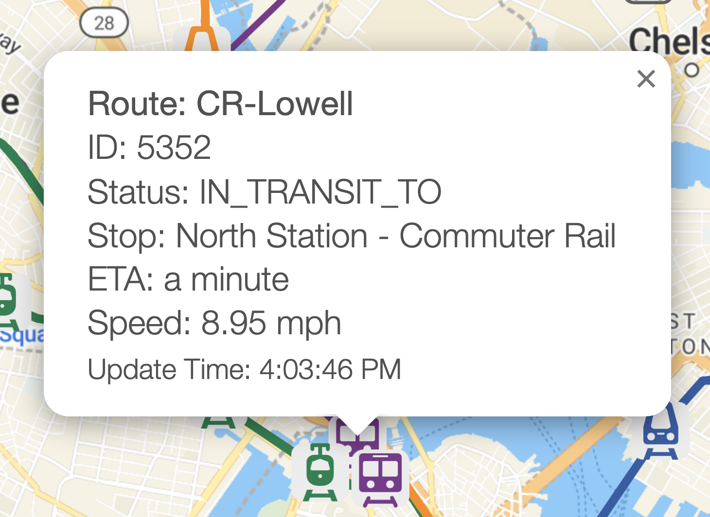 Screenshot of the feature